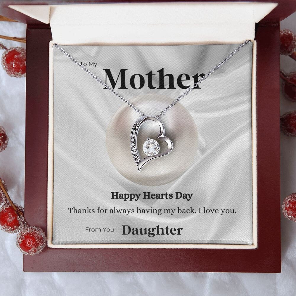 Love Beyond Measure: Heartfelt Appreciation Gift To Mom from Daughter - Heart Pendant Necklace for Valentine’s Day